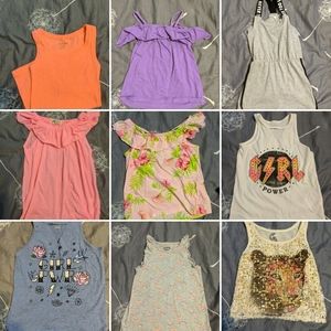 8 tank tops 1 romper bundle / lot